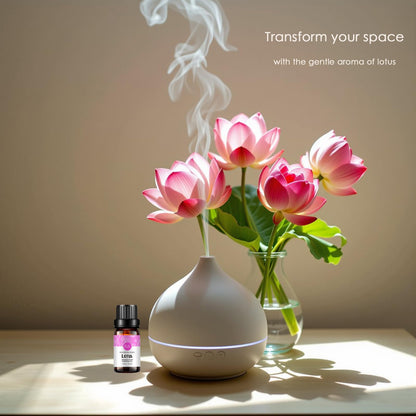 Lotus Essential Oil 100% Pure — Organic Flower Essential Oil for Diffuser & Skin Care | 10ml