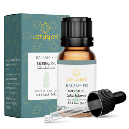 LotusJoy 100% Pure Balsam Fir Essential Oil 0.34 oz – Diffuser & Skincare