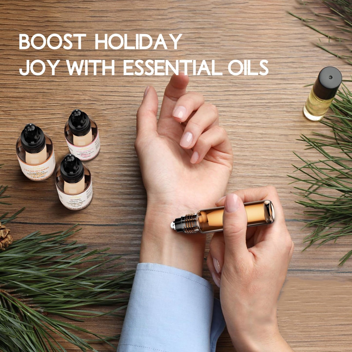 LotusJoy 100% Pure Balsam Fir Essential Oil 0.34 oz – Diffuser & Skincare
