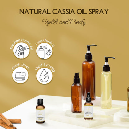 LOTUSJOY Cassia Cinnamon Bark Essential Oil – 1 oz | Pure, Steam-Distilled