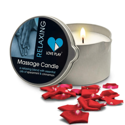 LOVE PLAY Massage Oil Candle for Home Spa – Vegan Hydrating Oil (6.76oz)
