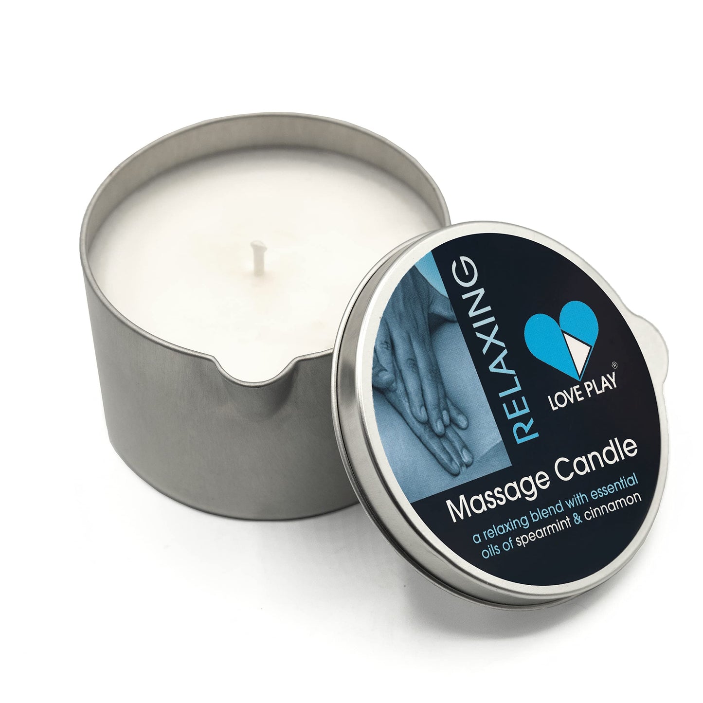 LOVE PLAY Massage Oil Candle for Home Spa – Vegan Hydrating Oil (6.76oz)