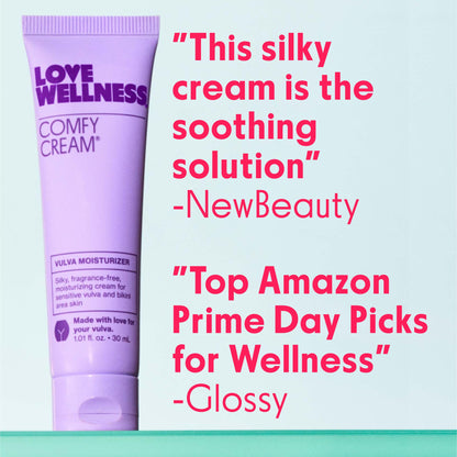 Love Wellness Comfy Cream Vulva & Vaginal Moisturizer — Fragrance-Free, 1.01 oz