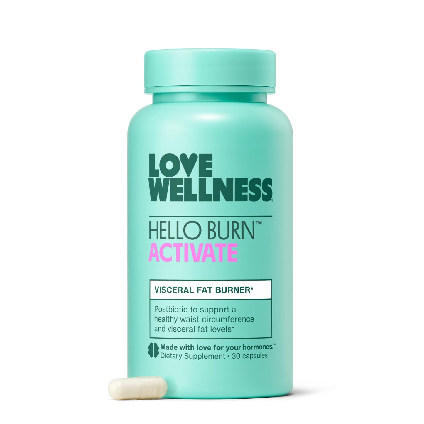 Love Wellness Hello Burn Activate – Visceral Fat Support (HT BPL1) 30 Count
