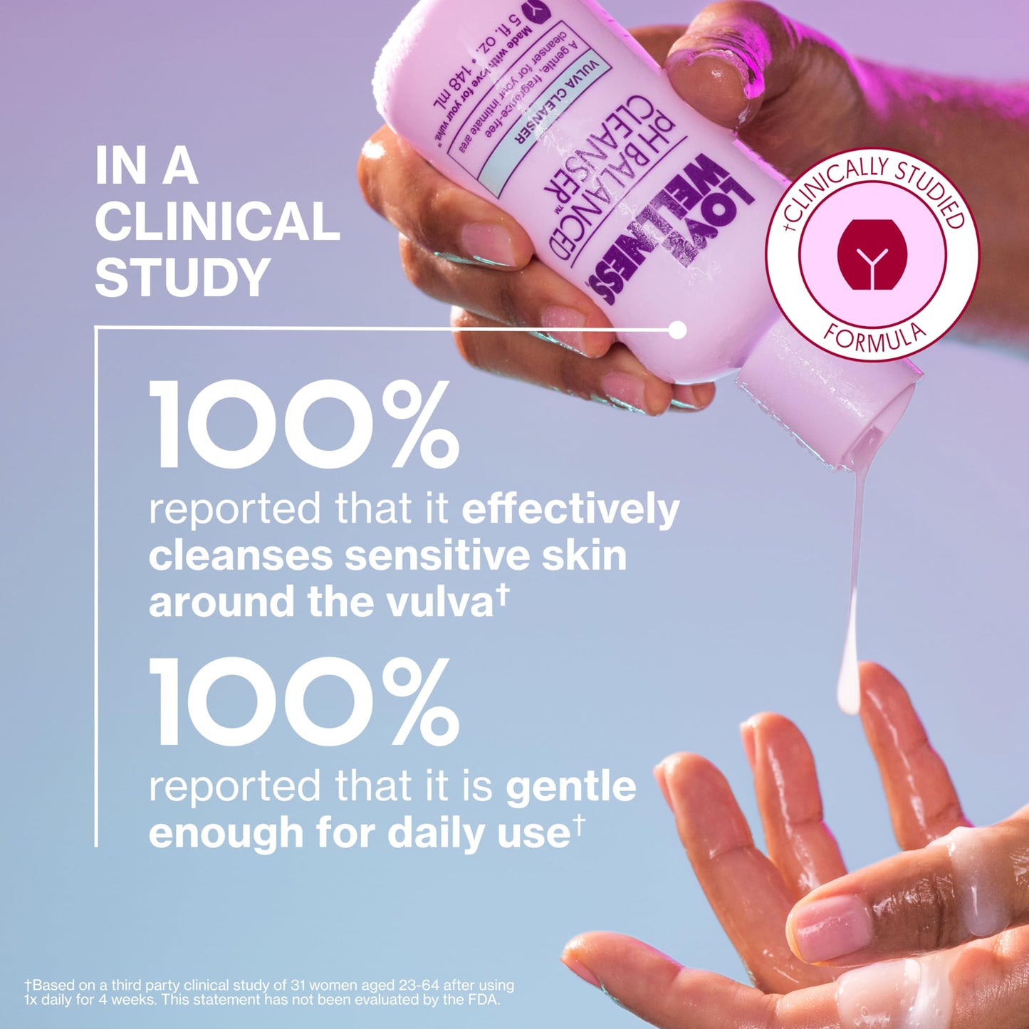 Love Wellness pH Balancing Cleanser | Fragrance-Free Vaginal Wash (5 fl oz)