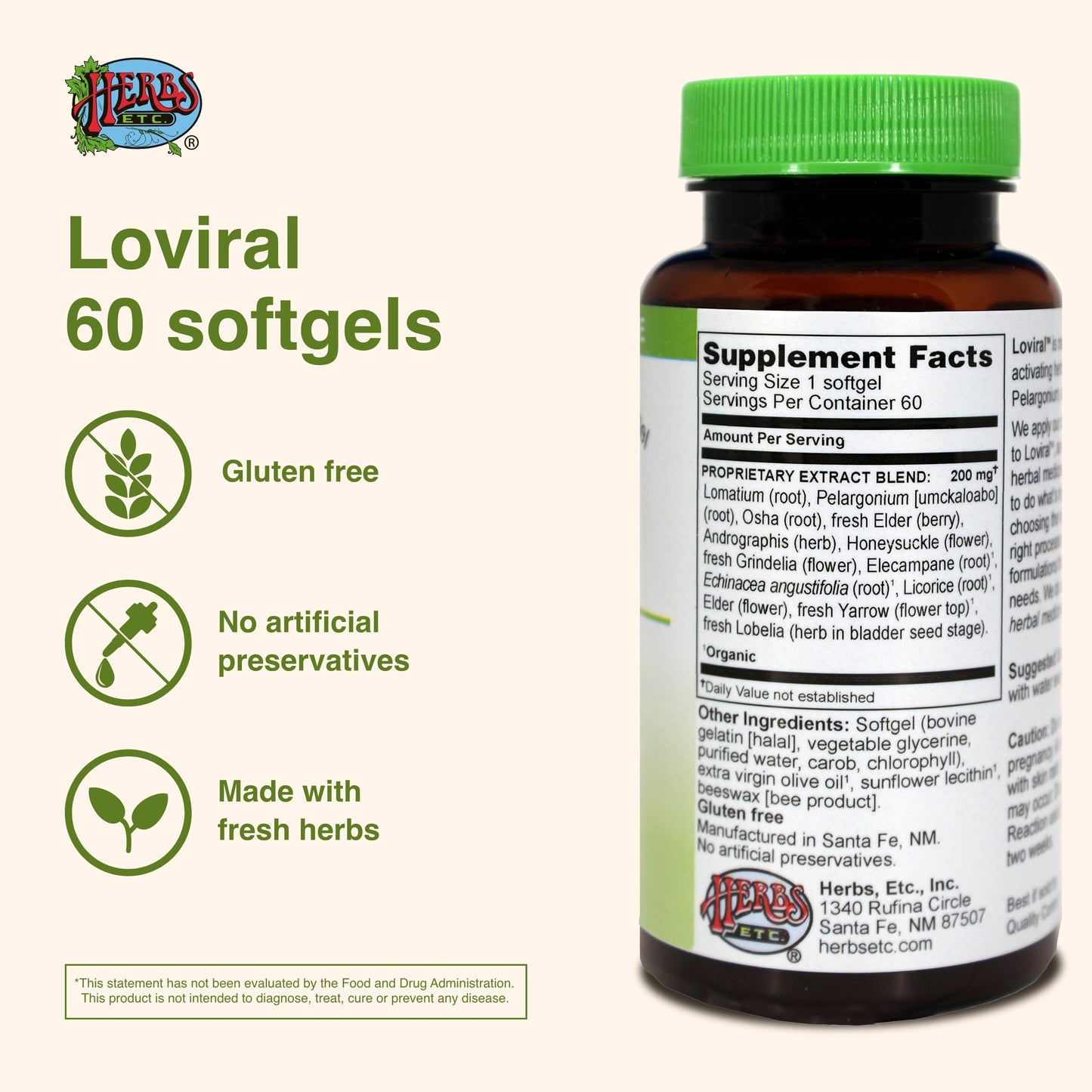Loviral Lung Health Supplement | Herbs, Etc. – Respiratory Support (Gluten-Free)