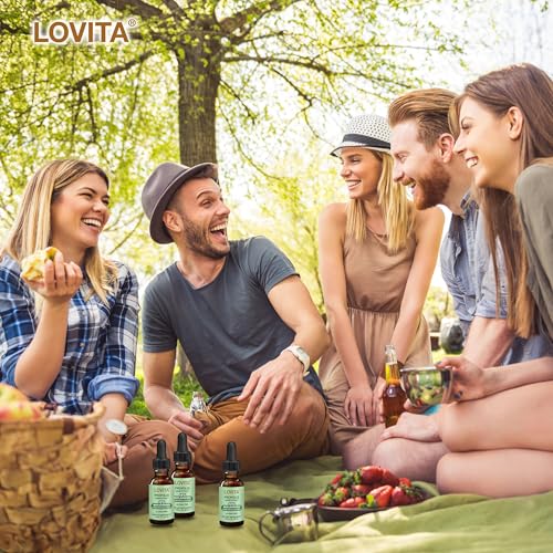 LOVITA Bee Propolis Liquid Extract 500mg - 5:1 Resin Drops, 18% Bioflavonoids