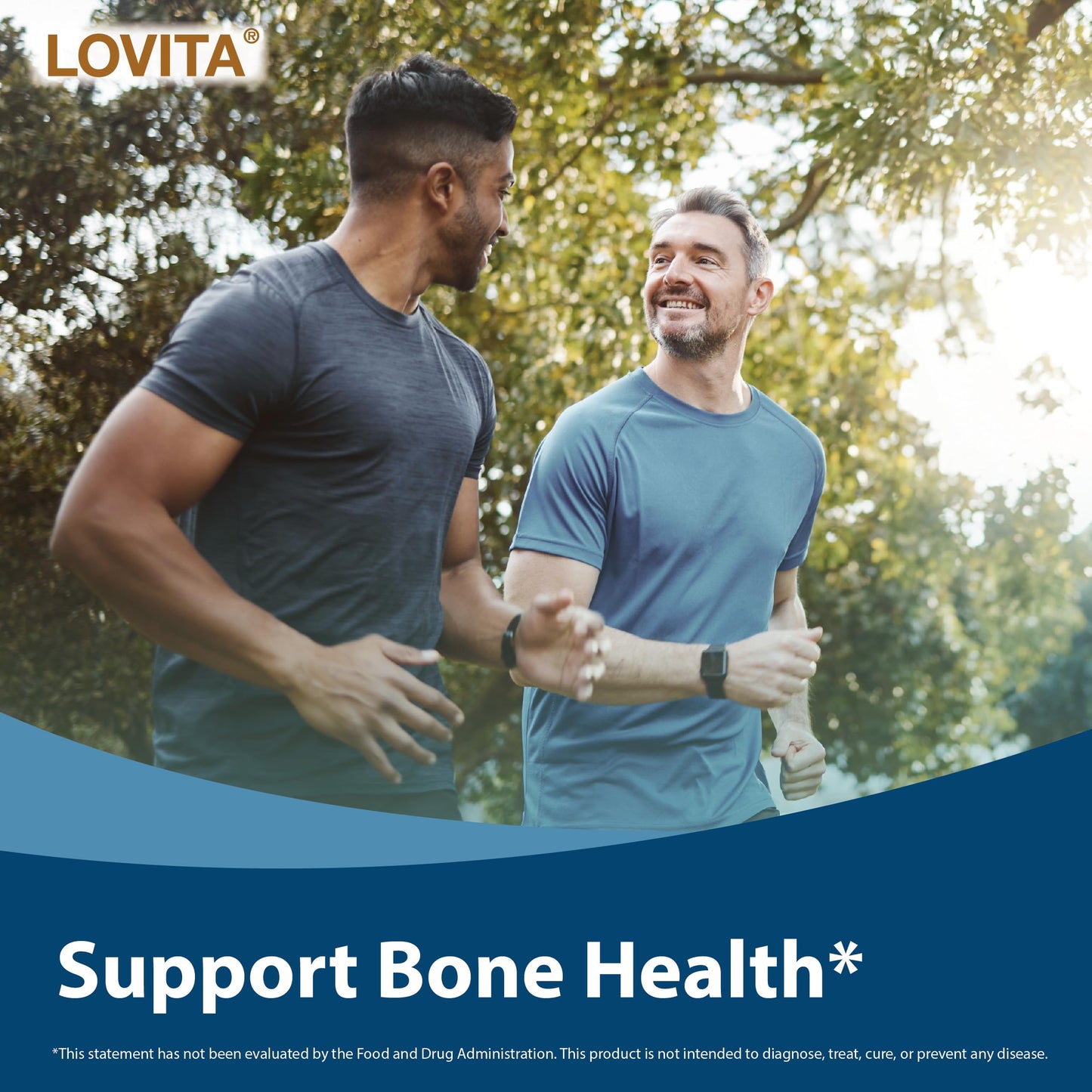 LOVITA Calcium Citrate 800 mg with Magnesium, D3 & K2 | Bone Health & Density – 120 Vegan Tablets