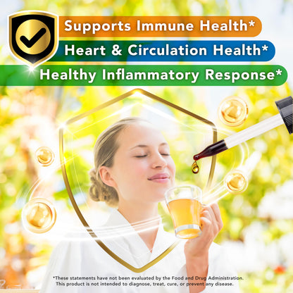 LOVITA Bee Propolis Liquid Extract 500mg - 5:1 Resin Drops, 18% Bioflavonoids