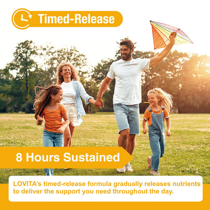 Lovita Vitamin B2 100mg Time-Release – 130 Vegan Tablets