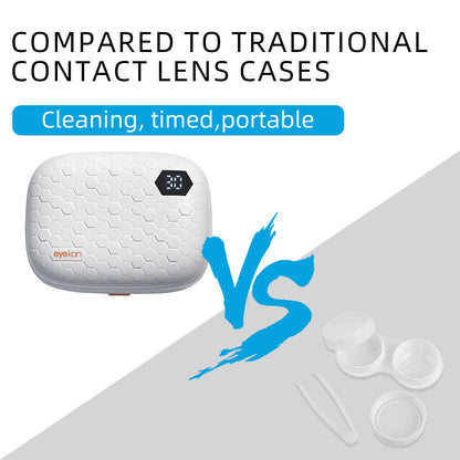 USB Ultrasonic Contact Lens Cleaner with Mirror – Soft, Colored, RGP & OK Lenses