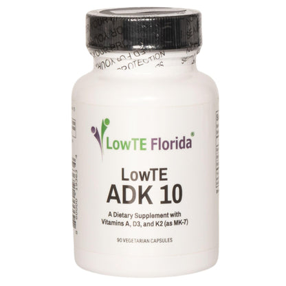 LowTE Florida ADK 10-90 Capsules - Vitamin D3 K2 A Multivitamin for Bones & Heart