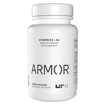 LTH Armor Vitamin D3 & K2 – Immune, Heart & Vessel Support (30 Caps)