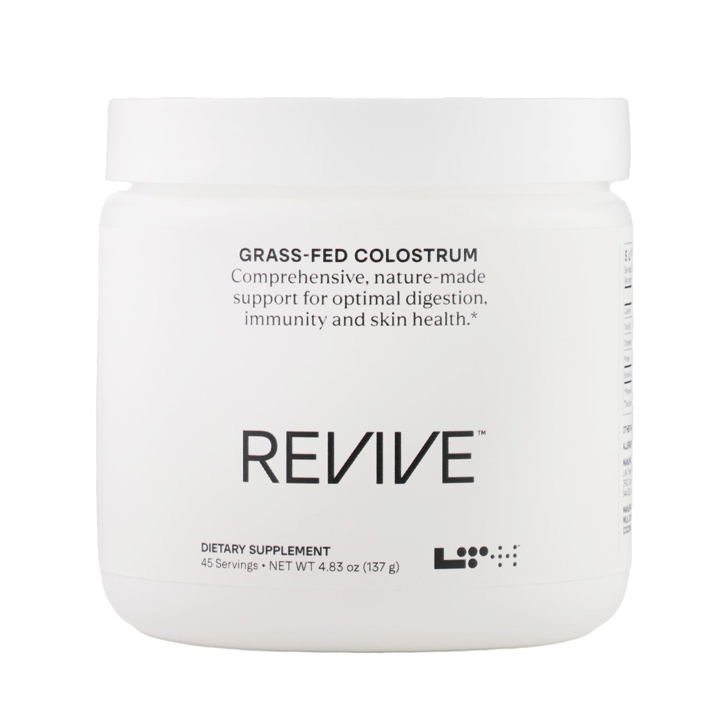 LTH Revive Grass-Fed Colostrum Powder – Premium Colostrum Supplement