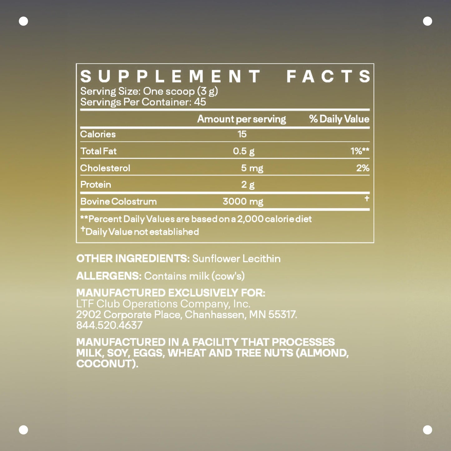 LTH Revive Grass-Fed Colostrum Powder – Premium Colostrum Supplement