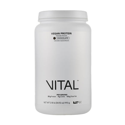 LTH Vital Vegan Protein - Trusted by Life Time Members | Plant-Based Pea Protein - Chocolate, 30 Servings