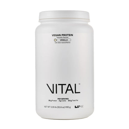 LTH Vital Vegan Protein – Plant-Based Pea Protein Powder | Vanilla, 30 Servings | Dairy Free & Soy Free