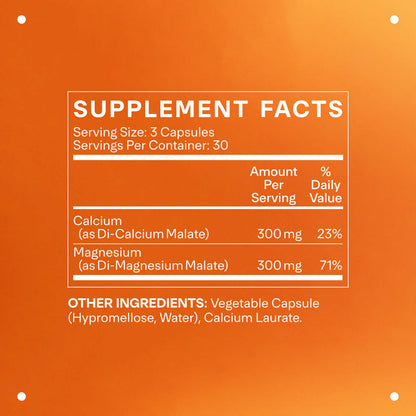 LTH Solid Calcium & Magnesium - Trusted by Life Time Members - Mineral Supplement - Support Energy, Muscle, Bone & Heart Health - 1 to 1 Ratio - 30-Day Supply