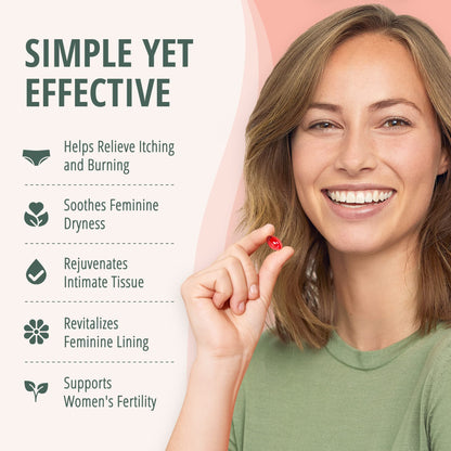 Lubracil Vaginal Moisturizer Pills – Sea Buckthorn, Omegas 6/7/9, Vitamins A & E | 60 Pills
