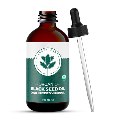 Lucenterra Organic Black Seed Oil 4oz – Cold Pressed, USDA Organic