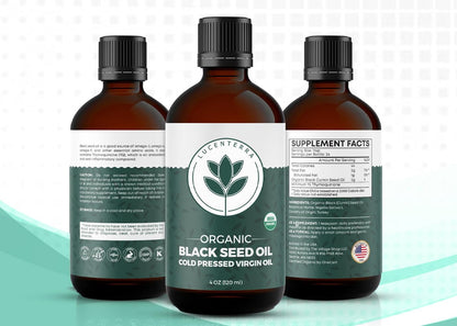Lucenterra Organic Black Seed Oil 4oz – Cold Pressed, USDA Organic