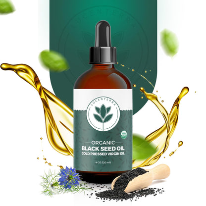 Lucenterra Organic Black Seed Oil 4oz – Cold Pressed, USDA Organic