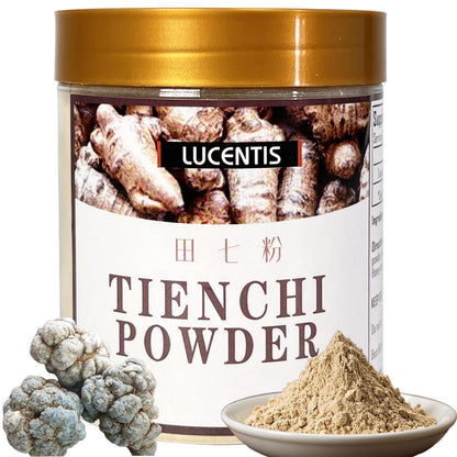 Tienchi Ginseng Powder – Panax Notoginseng Ultra Fine Herbal Powder for Circulation & Wellness | Lucentis 300g