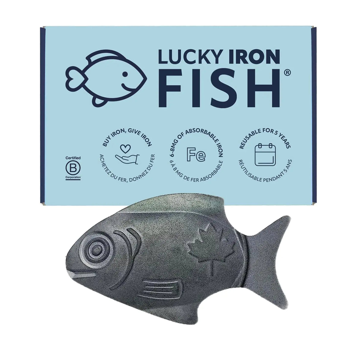 Lucky Iron Fish – The Original Daily Iron Fortification Tool (5-year supply included) BritishVita | Premium UK Vitamins & Wellness Supplements