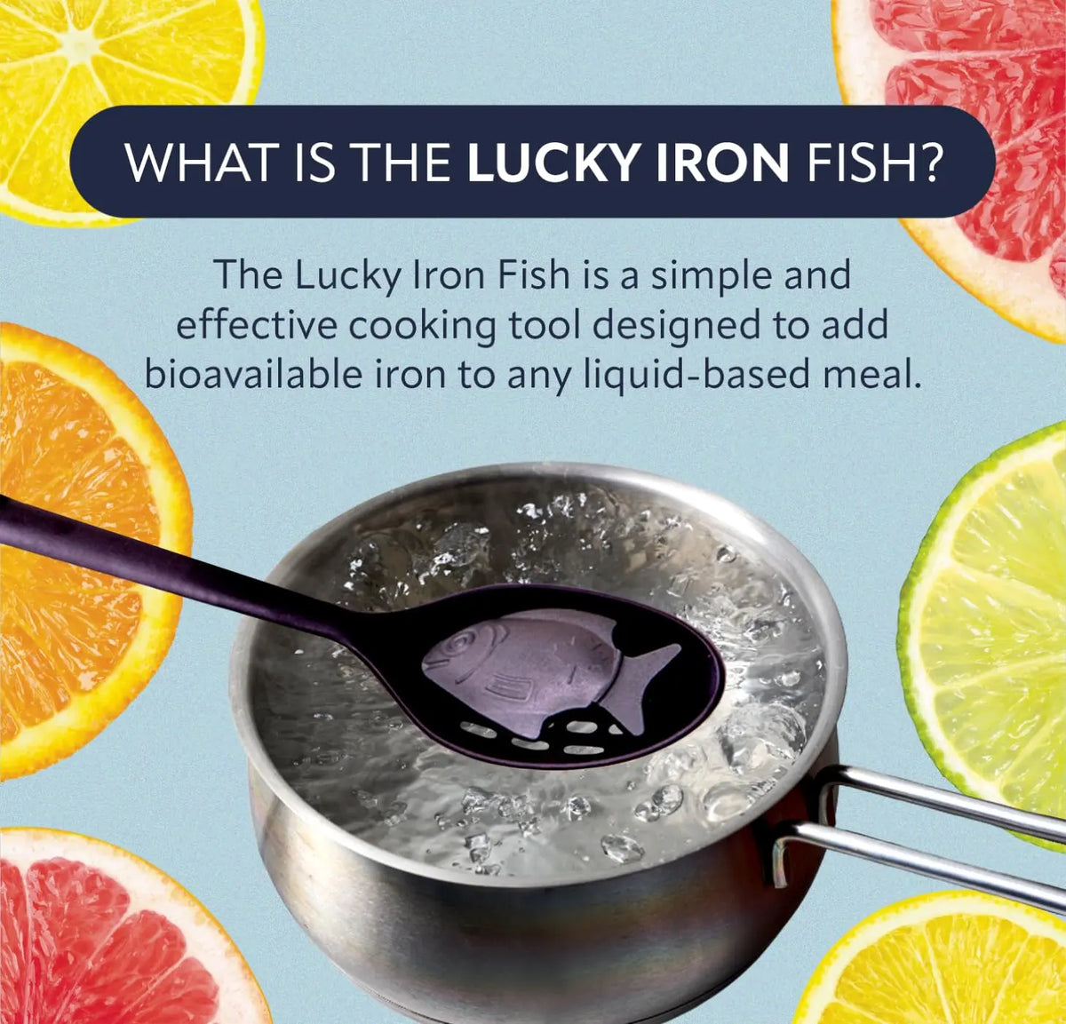 Lucky Iron Fish – The Original Daily Iron Fortification Tool (5-year supply included) BritishVita | Premium UK Vitamins & Wellness Supplements