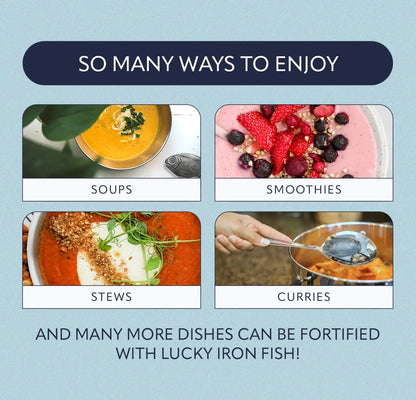 Lucky Iron Fish – The Original Daily Iron Fortification Tool (5-year supply included) BritishVita | Premium UK Vitamins & Wellness Supplements