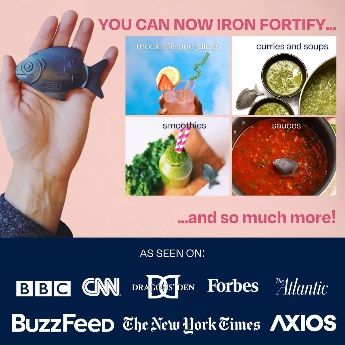 Lucky Iron Fish – The Original Daily Iron Fortification Tool (5-year supply included) BritishVita | Premium UK Vitamins & Wellness Supplements
