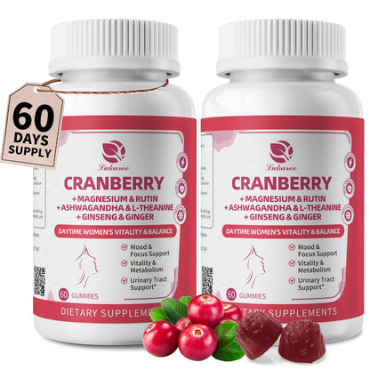 Lukaree Cranberry Gummies for Women - 2 Pack | Urinary Tract & Vitality