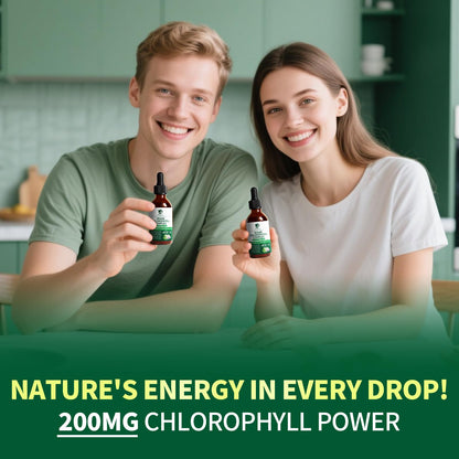 Lukaree Chlorophyll Liquid Drops 200mg - 4X Concentrated Mint Flavor