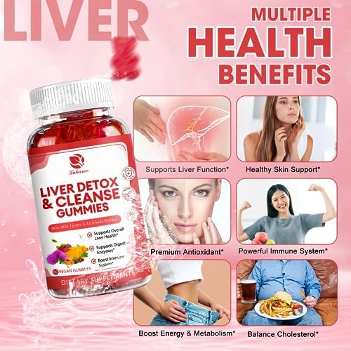 Lukaree Liver Cleanse Detox Gummies – Milk Thistle, Dandelion, Artichoke & Elderberry
