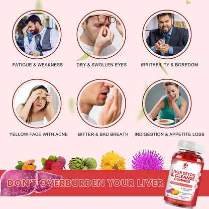 Lukaree Liver Cleanse Detox Gummies – Milk Thistle, Dandelion, Artichoke & Elderberry