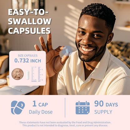 Lukaree Magnesium Complex Supplement 500mg - Chelated Magnesium Glycinate, Citrate, Malate, Taurate | 120 Vegan Non-GMO Capsules