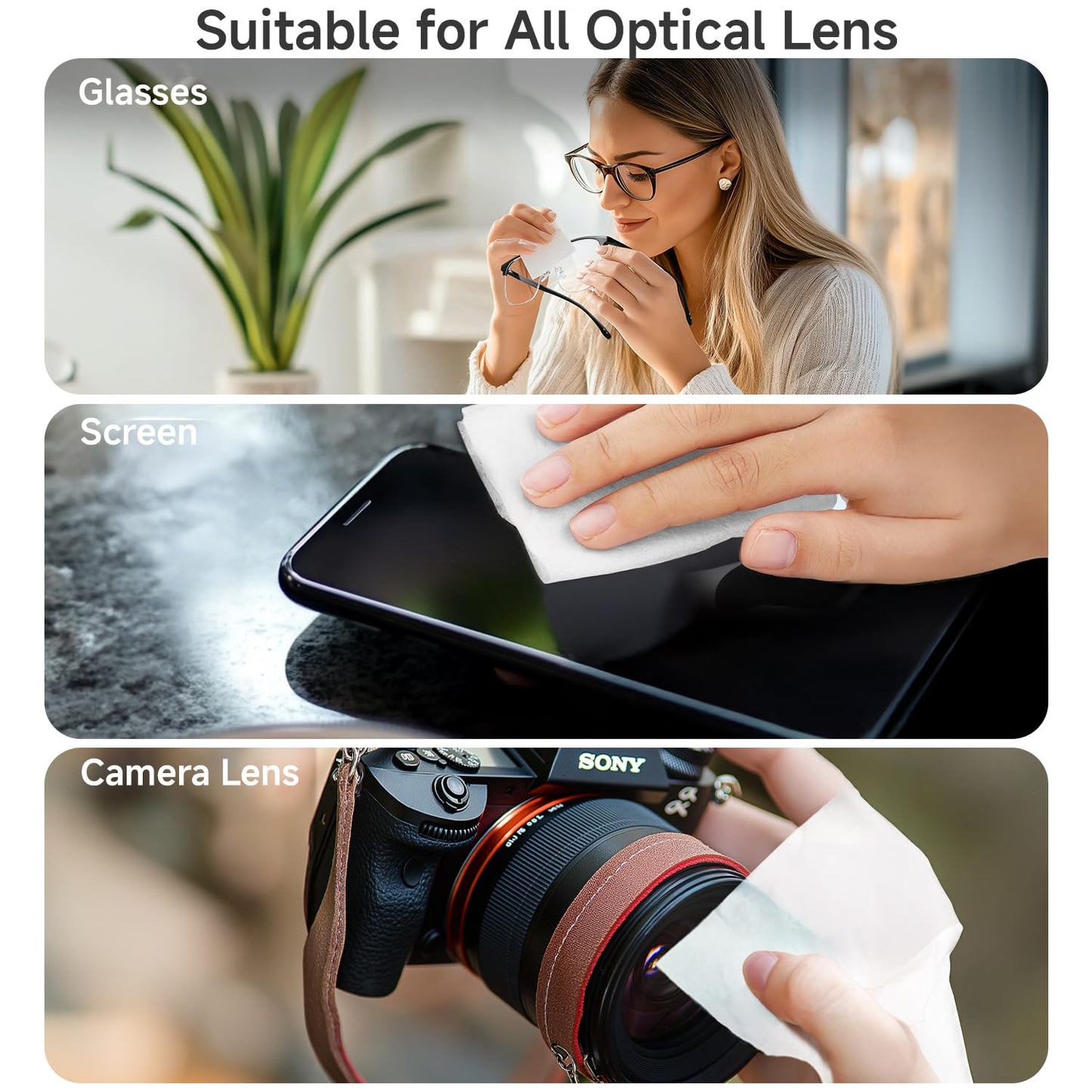 Anti Fog Lens Wipes for Eyeglasses – Lulumonster | 150 Pre-Moistened Wipes