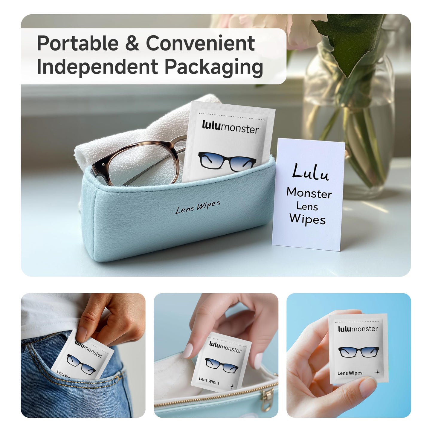 Anti Fog Lens Wipes for Eyeglasses – Lulumonster | 150 Pre-Moistened Wipes
