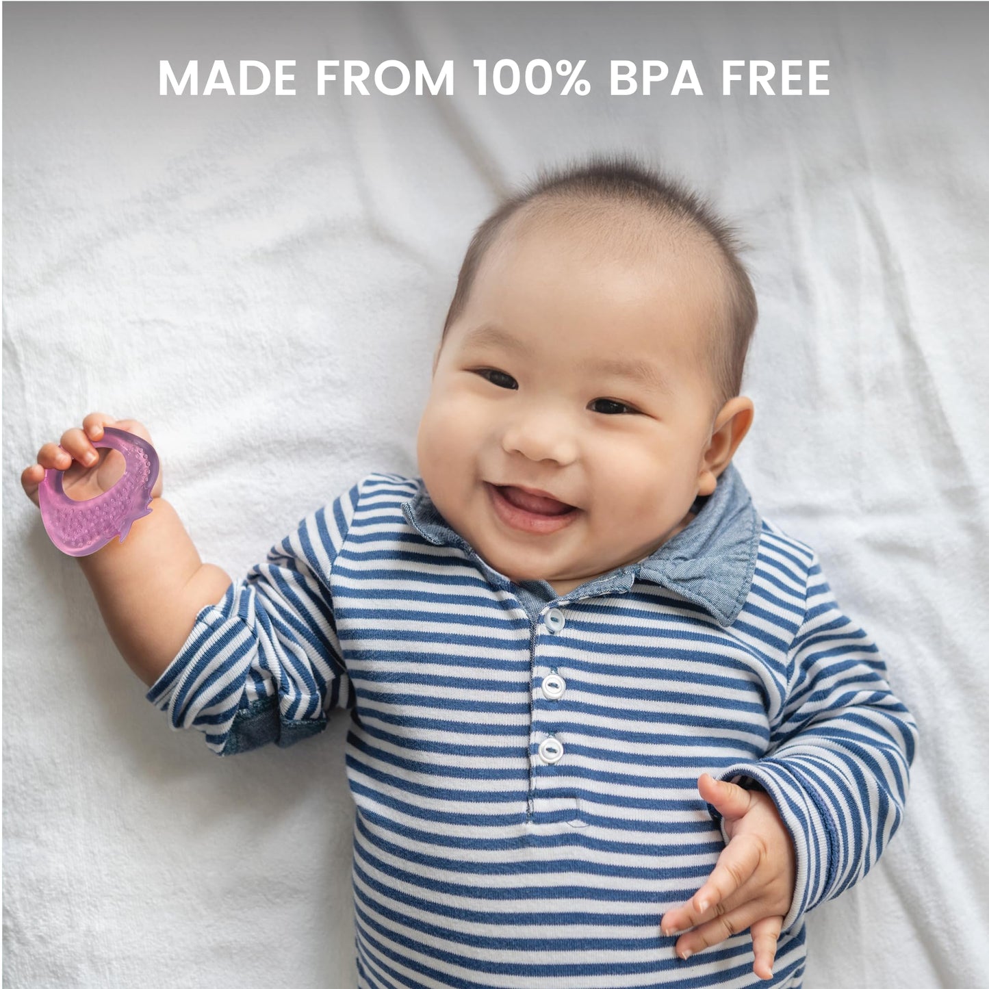 Lulyboo Water Teethers Animal – BPA-Free, Chillable Teething Toys for Babies 3+ Months