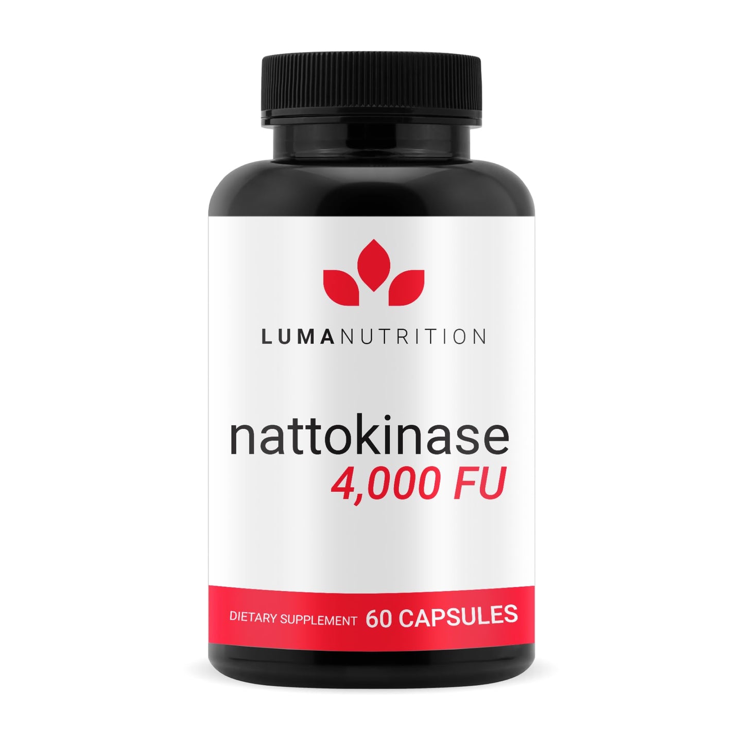 Luma Nutrition Nattokinase 4000 FU – Heart Health, Vegan & Gluten Free, 60 Caps, Made in USA