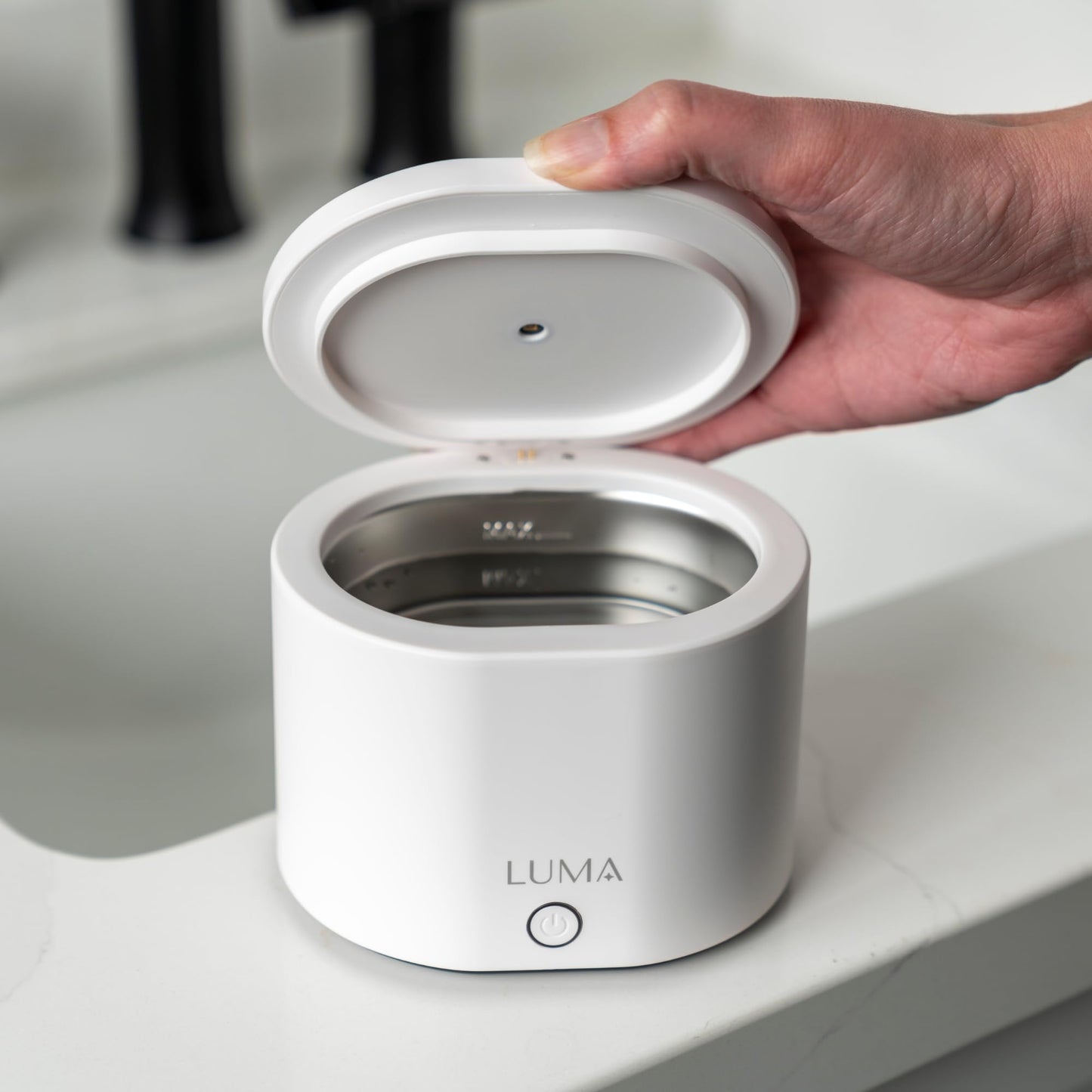 LumaPod Ultrasonic Dental Appliance Cleaner – 42kHz Sonic Cleaning