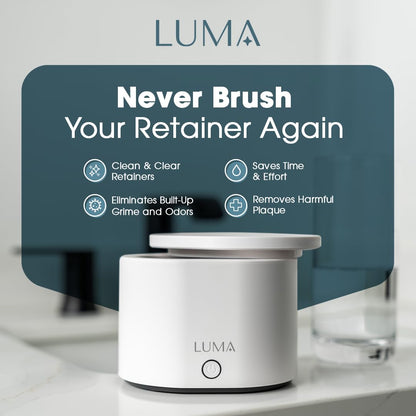 LumaPod Ultrasonic Dental Appliance Cleaner – 42kHz Sonic Cleaning