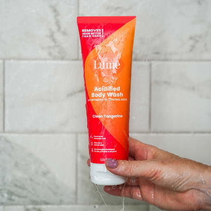 Lume Acidified Body Wash - 24 Hour Odor Control, Clean Tangerine, 8.5 oz
