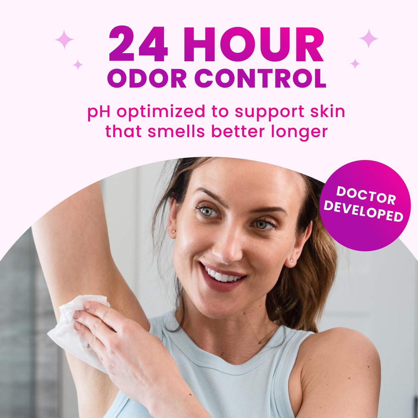 Lume Acidified Deodorant Wipes - 24-Hour Odor Control, Aluminum Free, Cool Cucumber (Pack of 3)