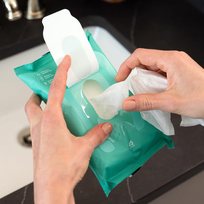 Lume Acidified Deodorant Wipes - 24 Hour Odor Control | Aluminum Free, Baking Soda Free | Cool Cucumber (Pack of 3, 45 Count per Pack)