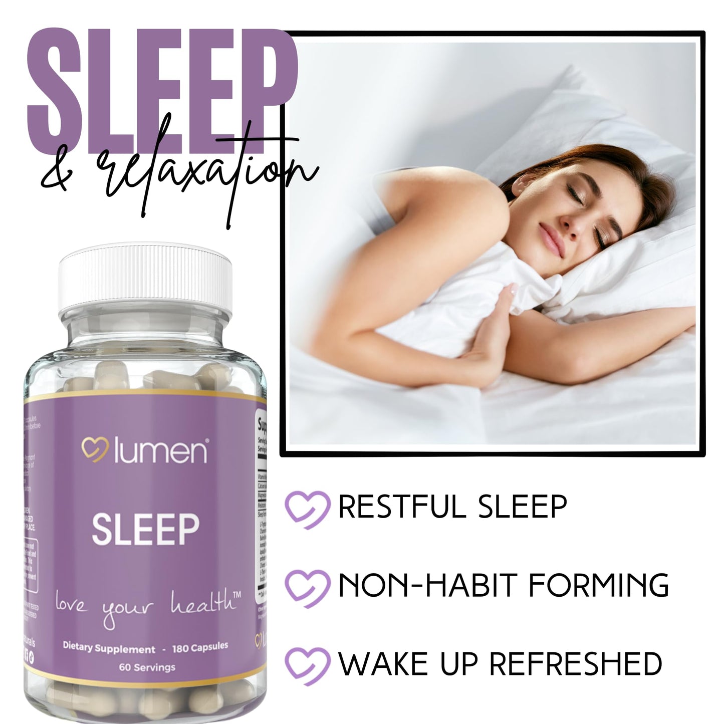 Lumen Naturals Natural Sleep for Adults – Deep Sleep Support