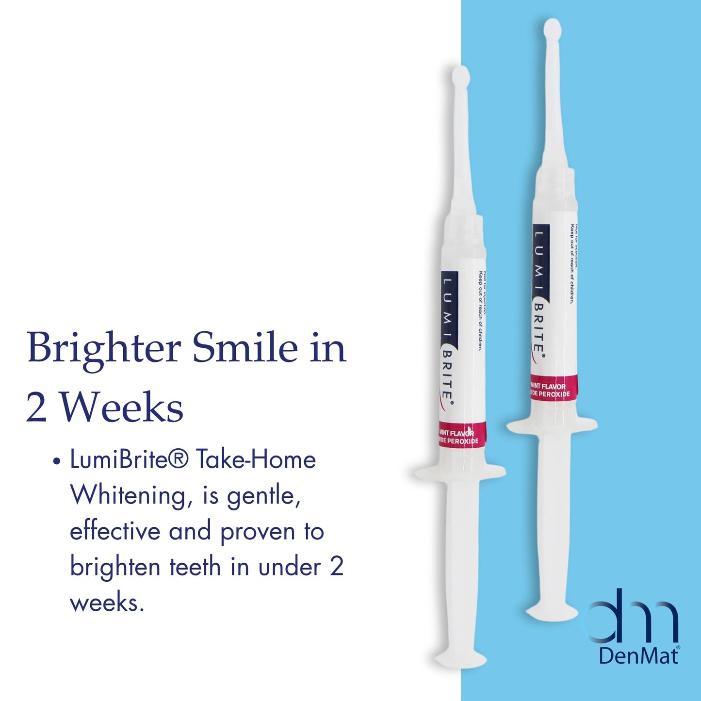 LumiBrite 32% Take-Home Whitening Gel Refill – 4 Syringes (2.5 mL) by DenMat