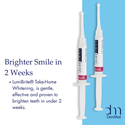 LumiBrite 32% Take-Home Whitening Gel Refill – 4 Syringes (2.5 mL) by DenMat