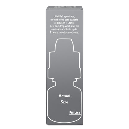 Lumify Redness Reliever Eye Drops 0.08 fl oz (2.5 mL) Pack of 6 | Bausch + Lomb