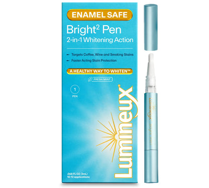 Lumineux 2-in-1 Whitening Pen (1 Pack) – Enamel Safe, Clinically Proven Whitening
